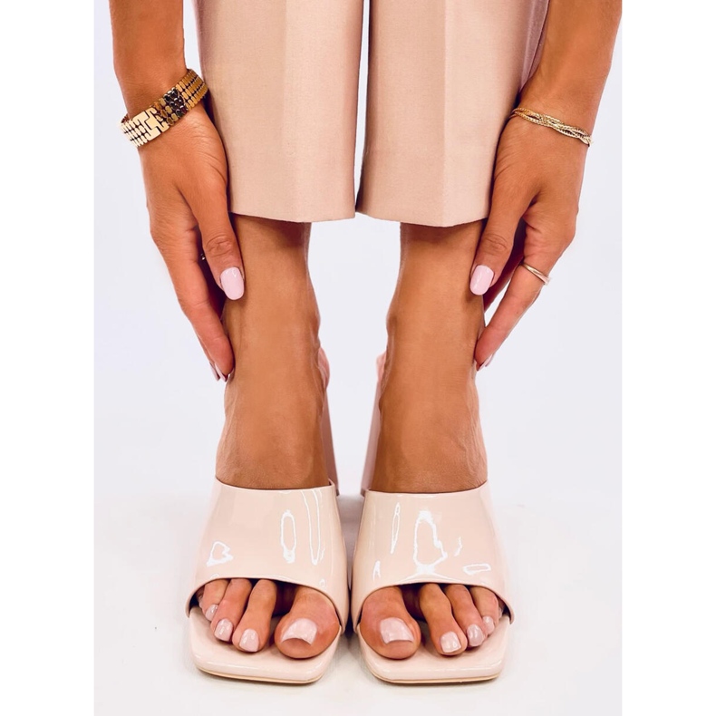 Meryl Nude Sandália de salto alto bege 1