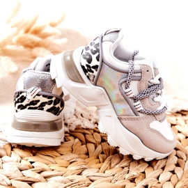 FR1 Sapatilhas de desporto infantil brancas Rommie branco multicolorido 4