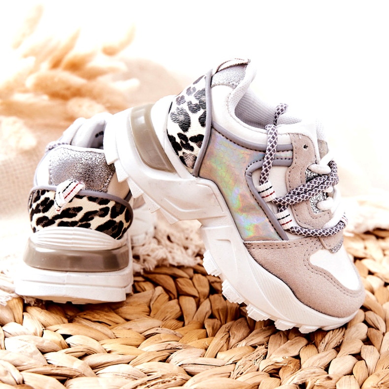 FR1 Sapatilhas de desporto infantil brancas Rommie branco multicolorido 4