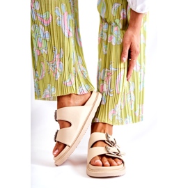 PJ1 Sandálias femininas clássicas bege Weston 3