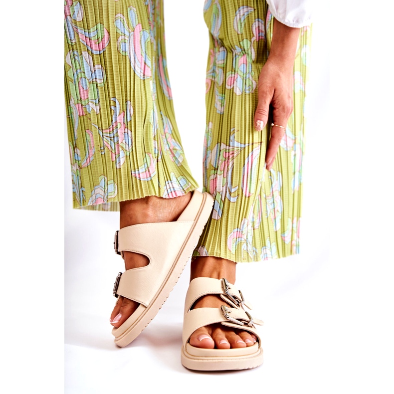 PJ1 Sandálias femininas clássicas bege Weston 3