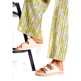 PJ1 Sandálias femininas clássicas bege Weston 4