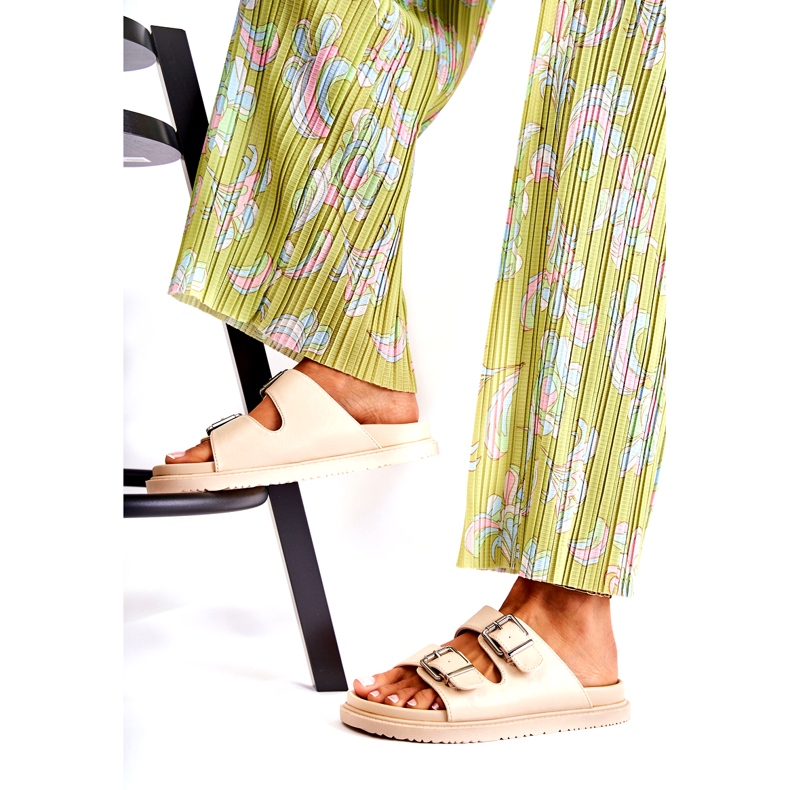 PJ1 Sandálias femininas clássicas bege Weston 4