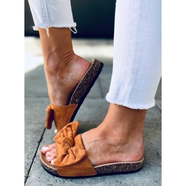 Chiaras de cortiça Kiara Camel castanho 2