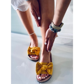 Chinelos de cortiça Kiara Yellow amarelo 2