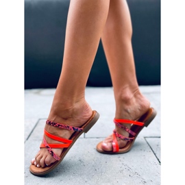 Chinelos femininos Nigella Orange laranja 2