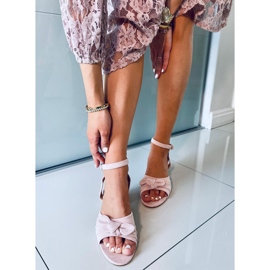 Sandália de salto alto Giselle Pink rosa 1