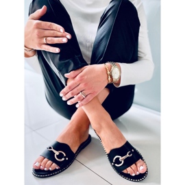 Chinelos femininos Kettle Black preto 1