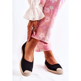 Alpargatas femininas de camurça clássicas pretas Calábria preto 2