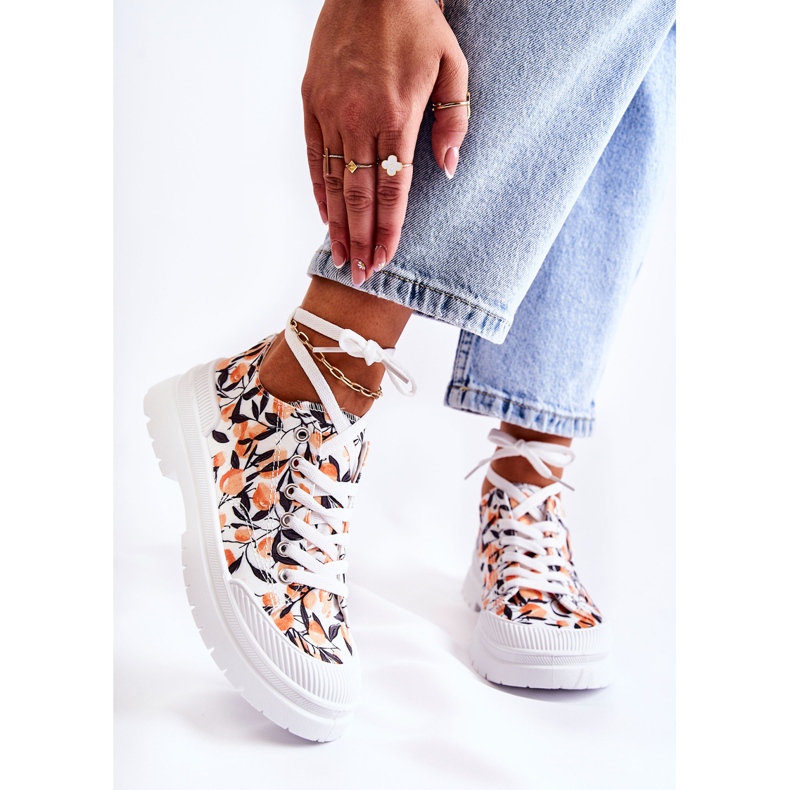 PS1 Tênis baixos amarrados em frutas brancas Amissa branco 1