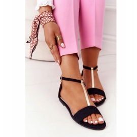 S.Barski Sandálias Elegantes de Camurça S. Bararski 541-7 Pretas preto 3