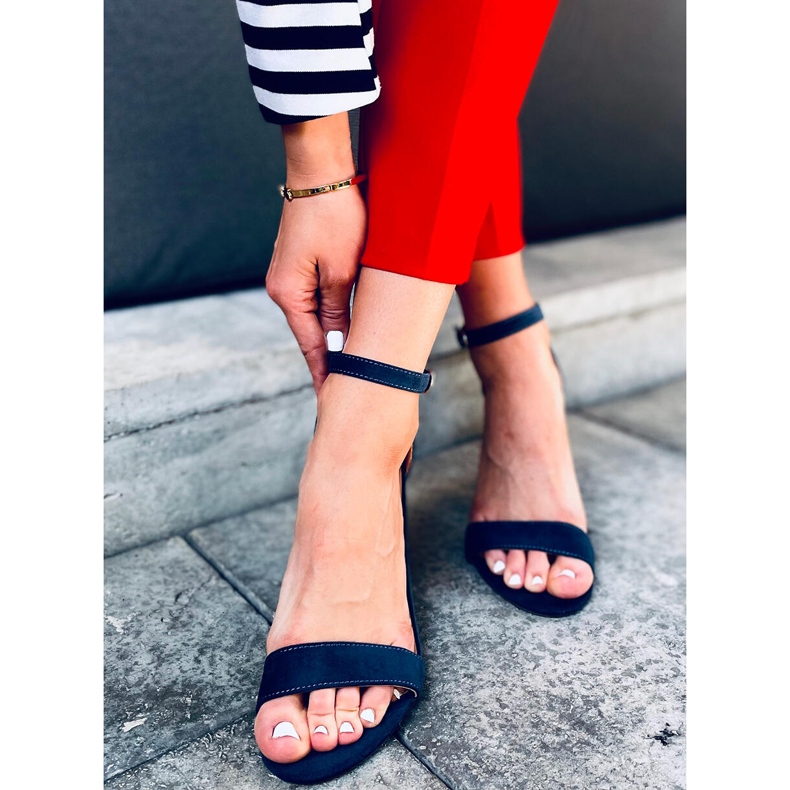 Sandália de salto alto Ariel Navy azul 1 Sandália de salto alto Ariel Navy azul 1