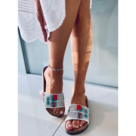 PA1 Taida Chinelos de cortiça branca branco 2