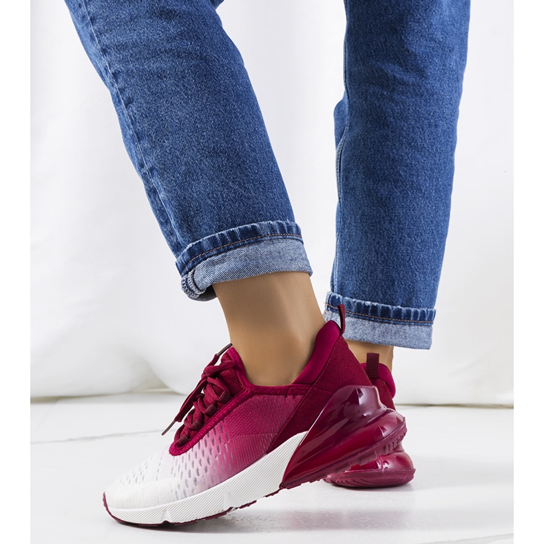 Tênis esportivo Glaner Borgonha branco 2