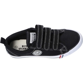 Tênis preto com velcro American Club LH59 / 22 2