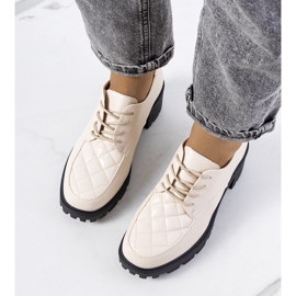 Sapato bege de salto alto Landra 1