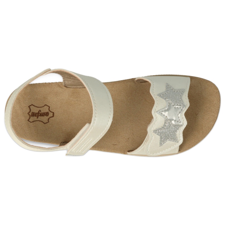 Sandals Befado Girls 068Y003 Branco e Prata 2