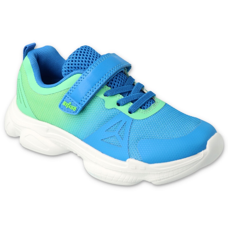 Sapatos juvenis de cor Befado 516Q121 azul amarelo 4