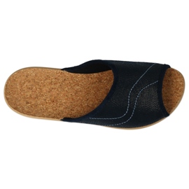 Sapatos femininos Befado pu 254D093 azul marinho 1