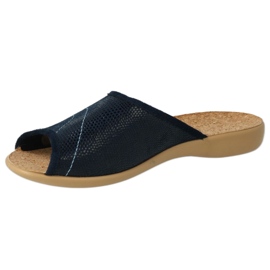 Sapatos femininos Befado pu 254D093 azul marinho 2