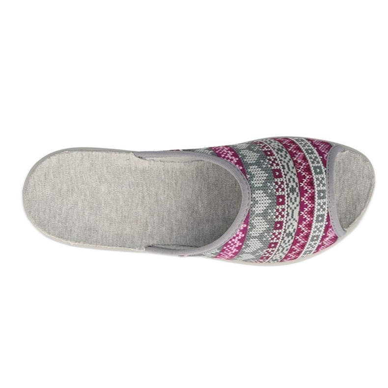 Sapatos femininos Befado pu 254D133 rosa cinza 3