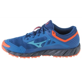 Tênis Mizuno Wave Ibuki 3M J1GJ207318 azul laranja 1