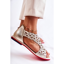 PA2 Sandálias de couro leve a céu aberto Gold Alima dourado 1