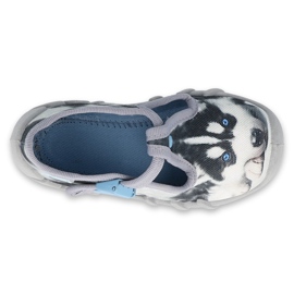 Calçados infantis Befado 110P417 branco preto cinza 3