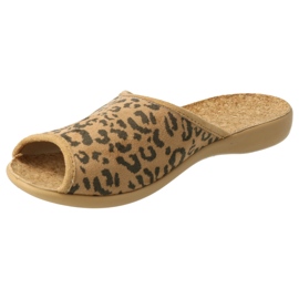 Sapatos femininos Befado pu 254D121 bege marrom 1
