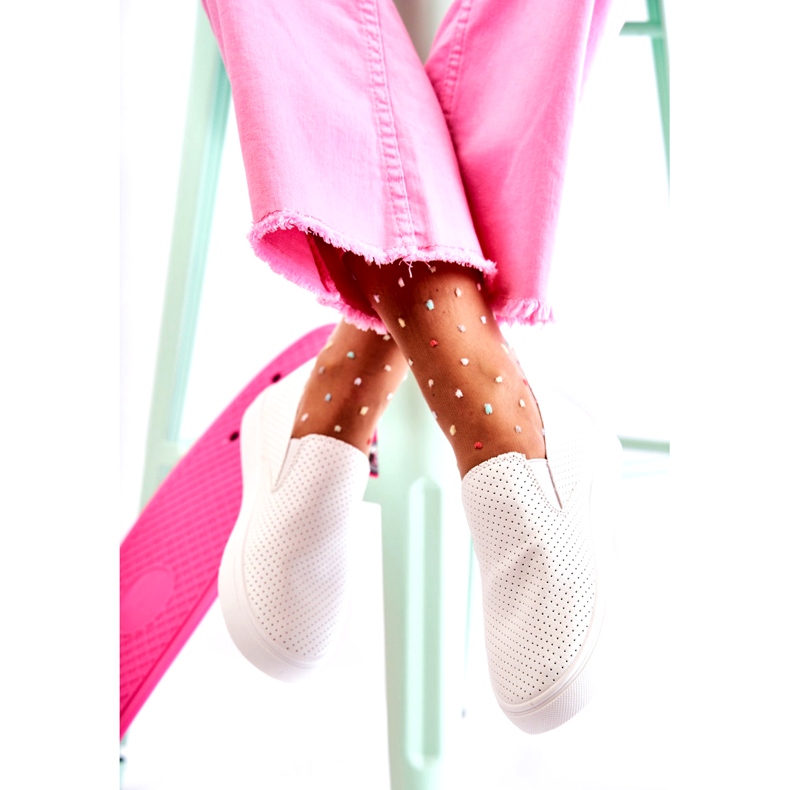 FK2 Sapatos brancos femininos Viviana slip on 2