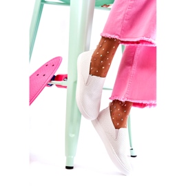 FK2 Sapatos brancos femininos Viviana slip on 3