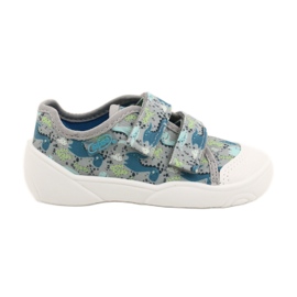 Flippers infantis de Befado para Velcro 907p156 Blue azul 2