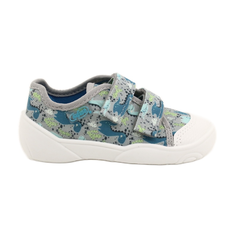 Flippers infantis de Befado para Velcro 907p156 Blue azul 2