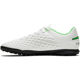 Chuteiras Nike Tiempo Legend 8 Club Tf M AT6109 030 branco branco 1