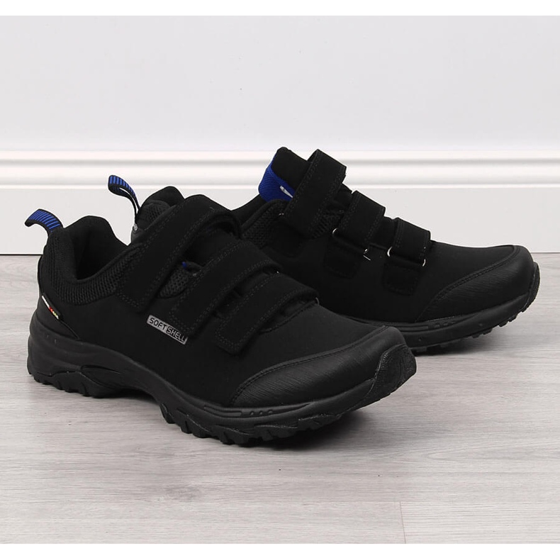 Tênis de trekking impermeável Black American Club Velcro preto 1