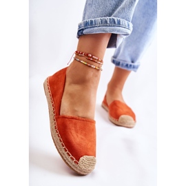 PG1 Alpargatas femininas clássicas de camurça laranja Clarice 1 PG1 Alpargatas femininas clássicas de camurça laranja Clarice 1