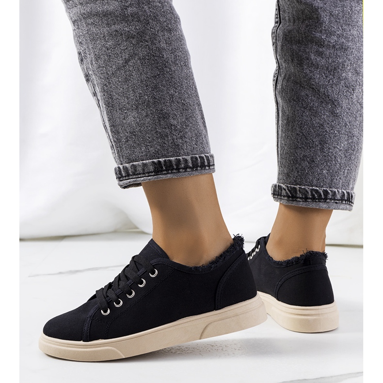 PA1 Tênis clássico preto da Estes 1 PA1 Tênis clássico preto da Estes 1