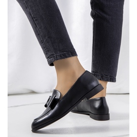 Sapatos Hoge de mulher negra preto 2