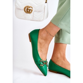 WS1 Bailarinas femininas em Spitz com decoração verde Carlos 1 WS1 Bailarinas femininas em Spitz com decoração verde Carlos 1