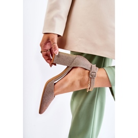 WS1 Shiny Pumps On A Bar Ouro escuro Amira dourado 2