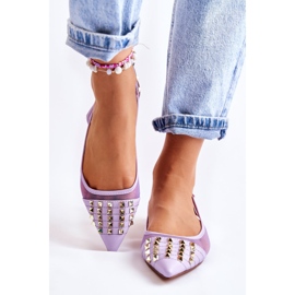 Bailarinas femininas com tachas Violet Kinley tolet 1