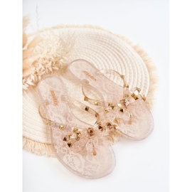 WJ1 Chinelos femininos Nude Monise de borracha bege 1