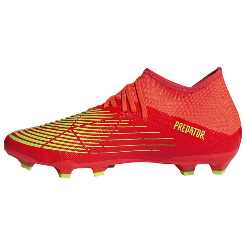 Tênis Adidas Predator Edge.3 Fg M GW1005 vermelho laranjas e tintos 1
