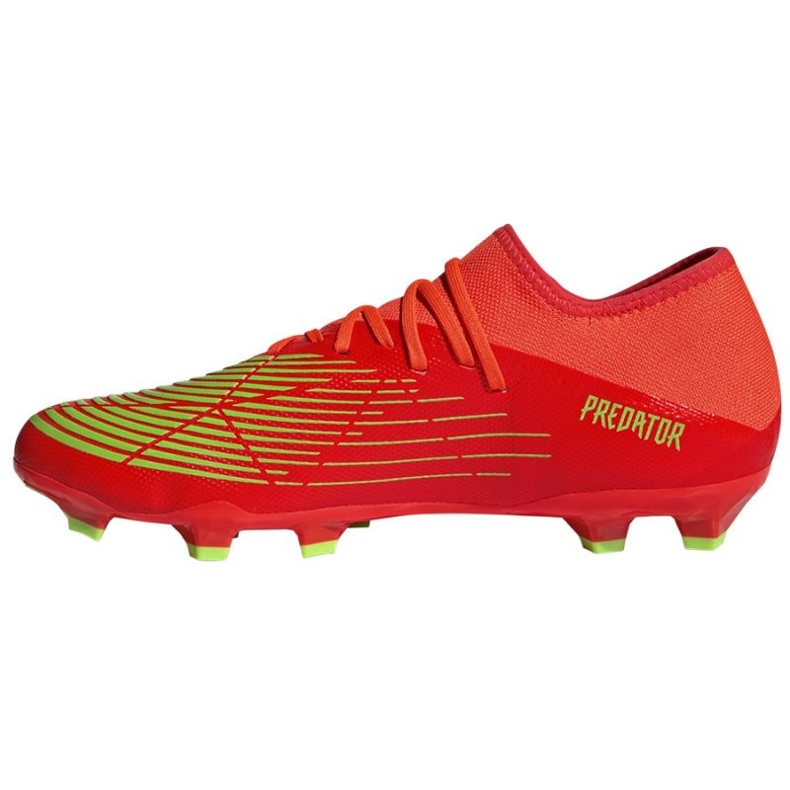 Tênis adidas Predator Edge. 3 L Fg M GW0994 vermelho laranjas e vermelhos 1