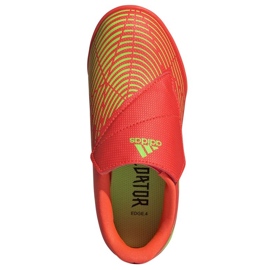 Tênis Adidas Predator Edge 4 V Tf Jr GV8480 vermelho laranjas e tintos 2