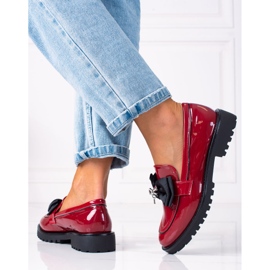 SHELOVET Mocassins Com Arco vermelho 2