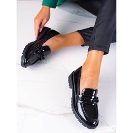 SHELOVET Mocassins elegantes preto 2