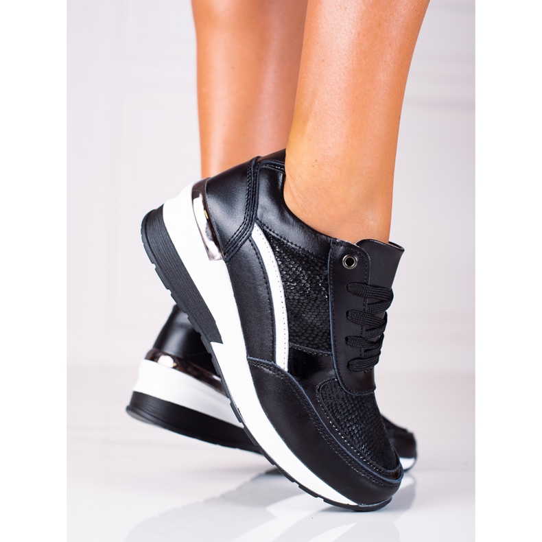 SHELOVET tênis feminino preto 2