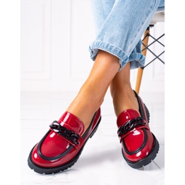 SHELOVET Mocassins elegantes vermelho 1