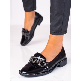 SHELOVET Mocassins elegantes preto 1
